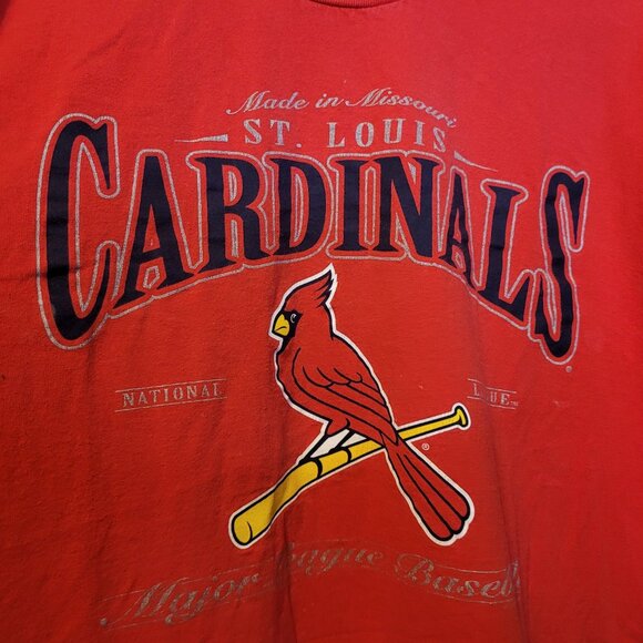 Vintage Cardinals Tshirt Red Y2K Adult XXL Tour Champ Tee 2000 MLB Baseball - Picture 2 of 7